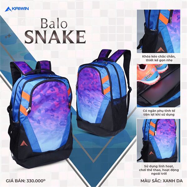 Balo thể thao Kaiwin Snake