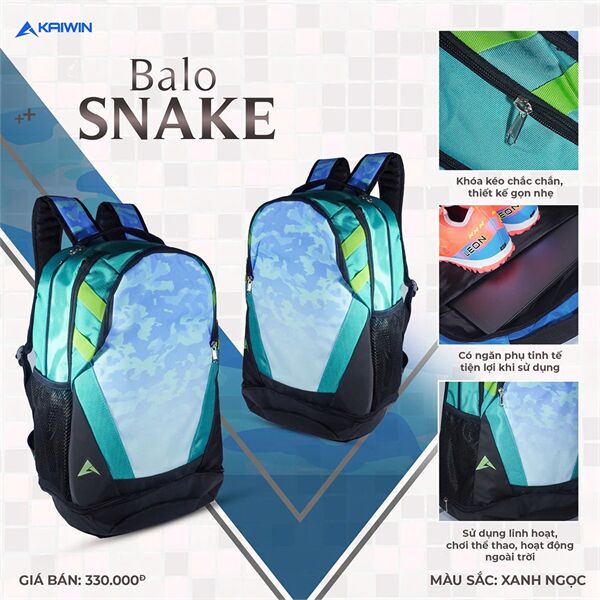 Balo thể thao Kaiwin Snake