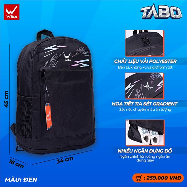 Balo thể thao Wika Tabo