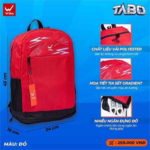 Balo thể thao Wika Tabo