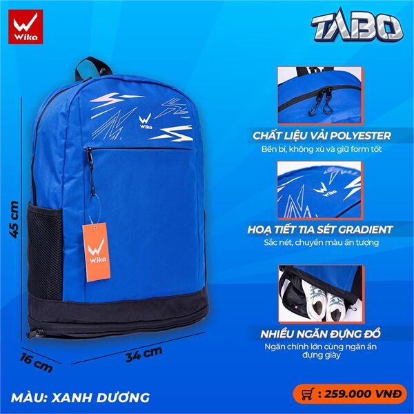 Balo thể thao Wika Tabo