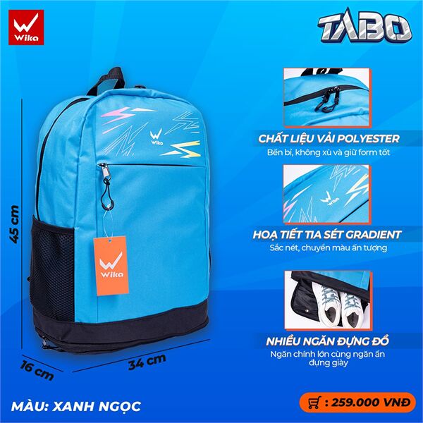 Balo thể thao Wika Tabo