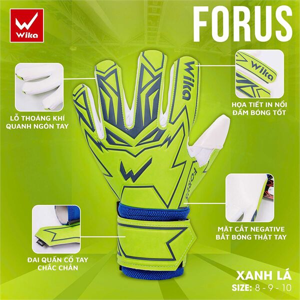 Găng tay thủ môn Wika Forus