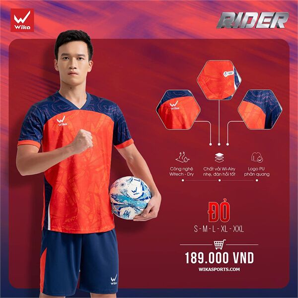 Quần áo bóng đá Wika Rider