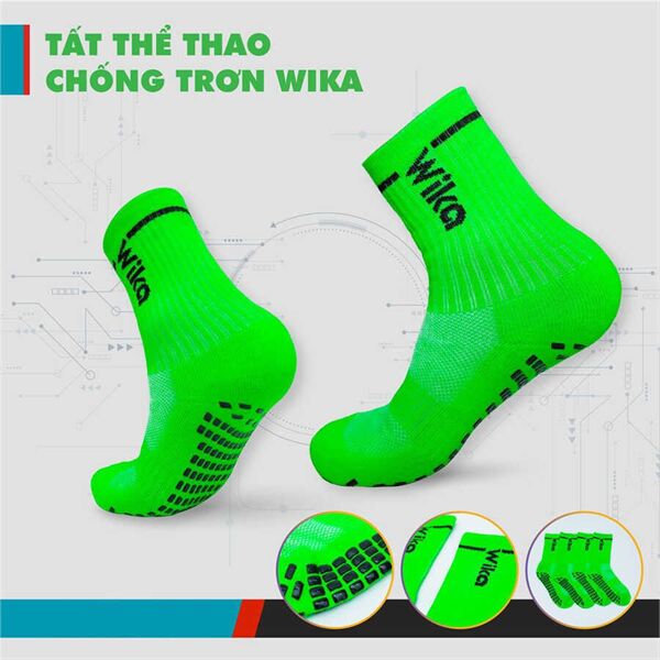 Tất chống trơn bóng đá Wika
