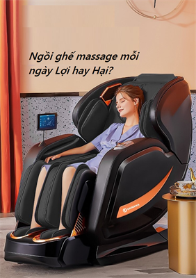 Có nên ngồi ghế massage mỗi ngày không? Lợi và hại ra sao?