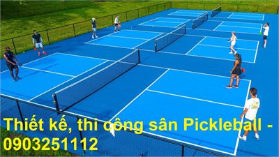 Báo giá chi phí thiết kế thi công làm sân Pickleball ngoài trời giá rẻ chất lượng