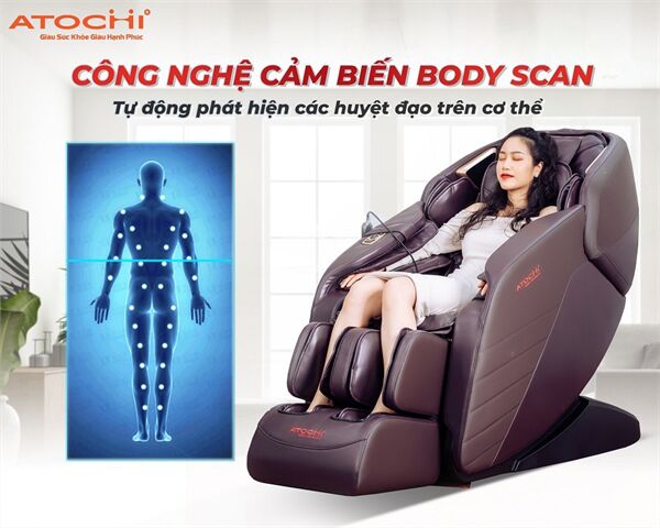 Chế độ Body Scan tự động dò quét huyệt đạo