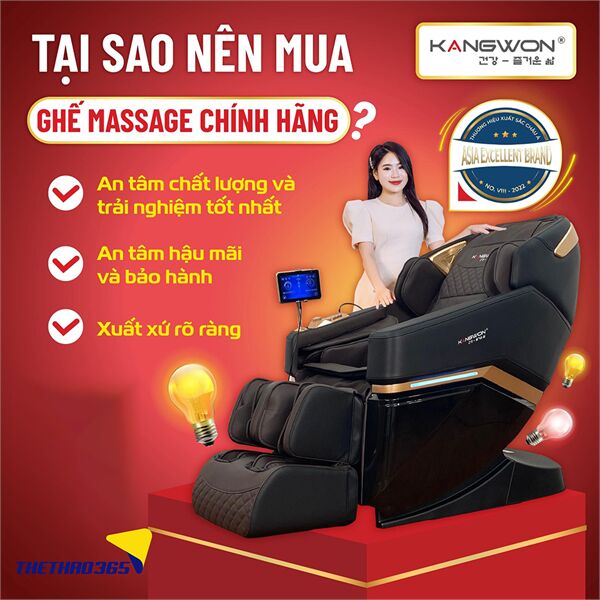 Mua ghế Massage Kangwon ở đâu uy tín giá rẻ, chất lượng?