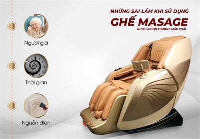 Những sai lầm khi sử dụng ghế massage mà bạn cần tránh !!!