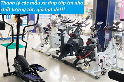 Thanh lý xe đạp tập thể dục tại nhà giá rẻ chất lượng tốt