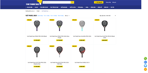 Mua vợt Padel Siux chính hãng, uy tín ở đâu