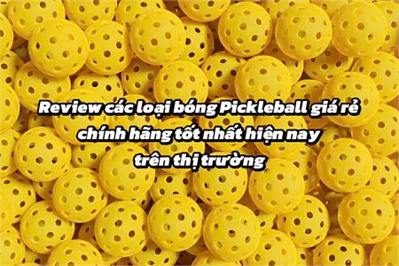 Review các loại bóng Pickleball giá rẻ chính hãng tốt nhất hiện nay trên thị trường