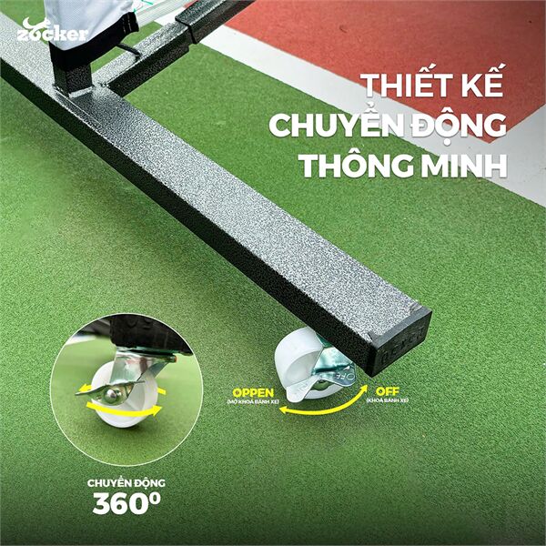 Bộ khung lưới Pickleball Zocker LPZ25