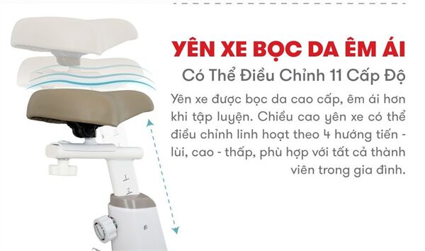 yên xe đạp tập thể dục trong nhà