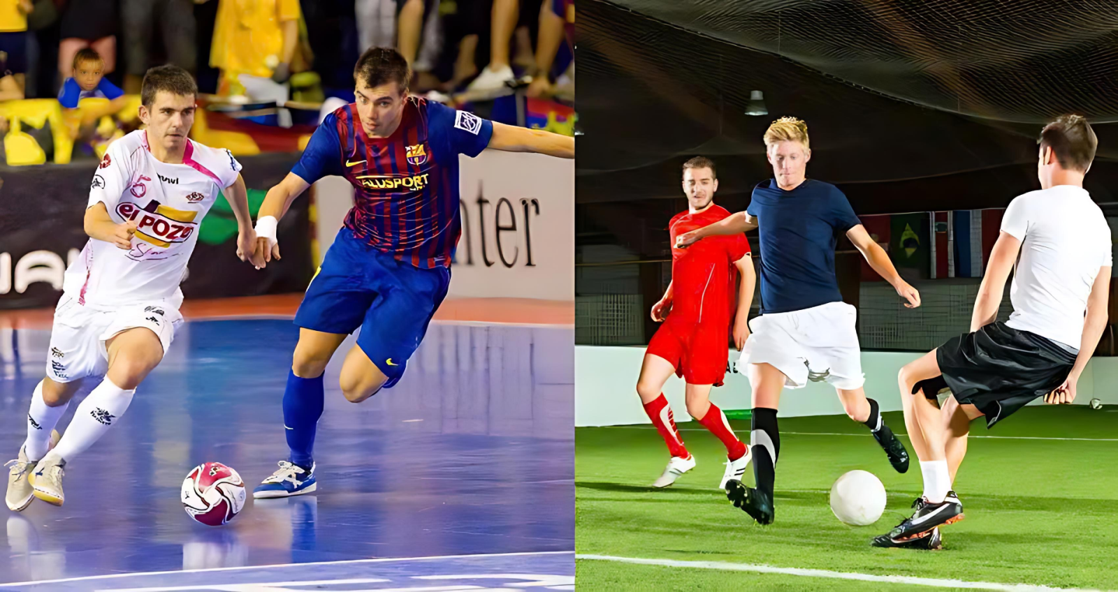  So sánh chi tiết Futsal và bóng đá 11 người