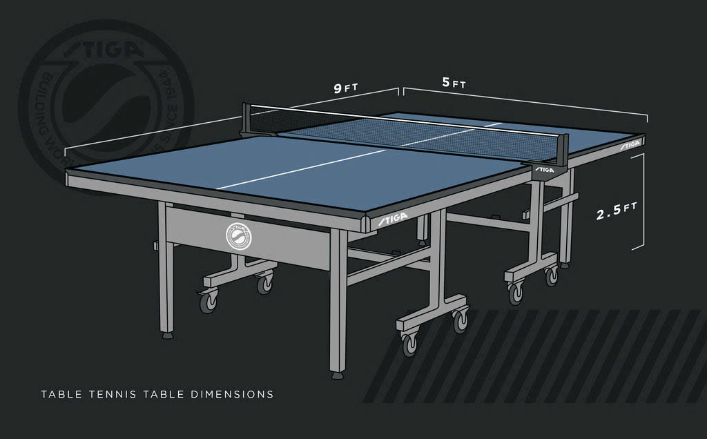 Quy định kích thước bàn bóng bàn theo tiêu chuẩn ITTF