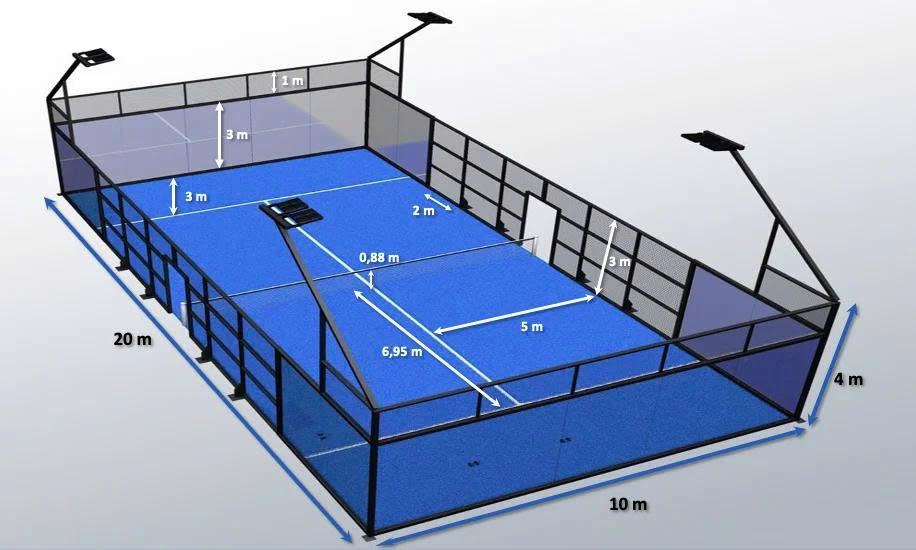 Kích thước tổng thể sân