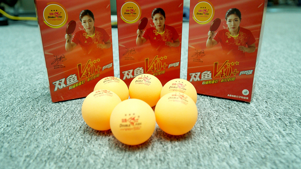 quả bóng bàn Double Fish V40+ 3 sao vàng (6 quả) 2