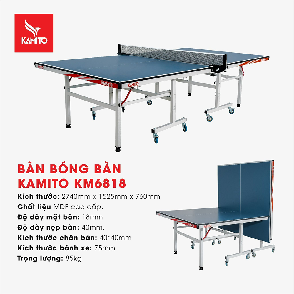 bàn bóng bàn Kamito KM6818 V2 6