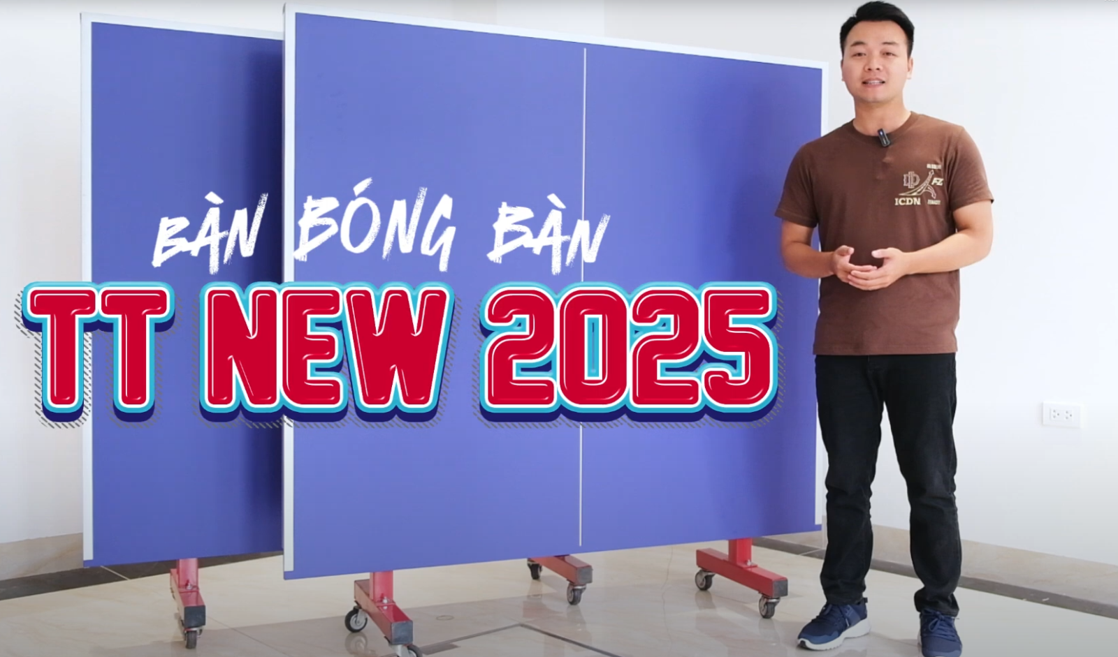 Bàn bóng bàn Thiên Trường TT New 2025 gấp gọn