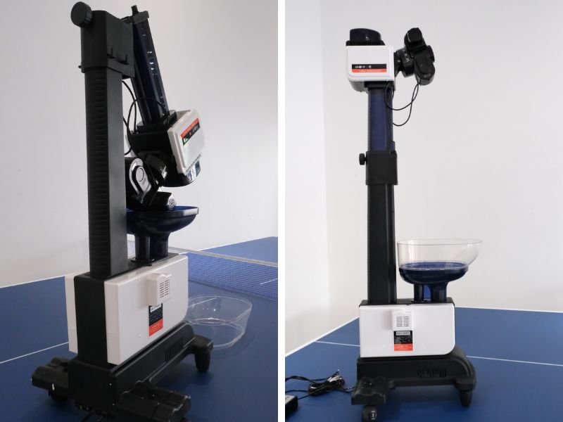 Hình ảnh máy bắn bóng bàn Y & T Xiaoru Niu No 1 thực tế chụp tại Thethao365