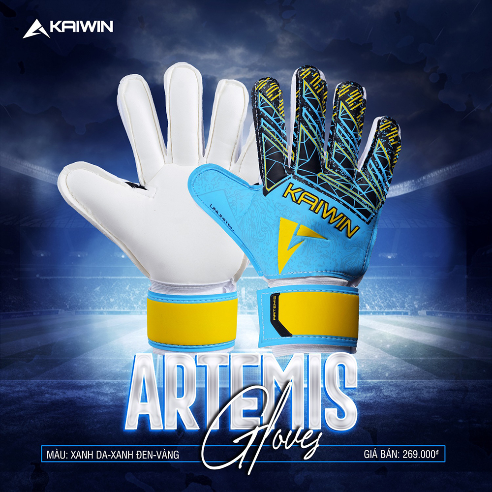 găng tay thủ môn Kaiwin Artemis xanh