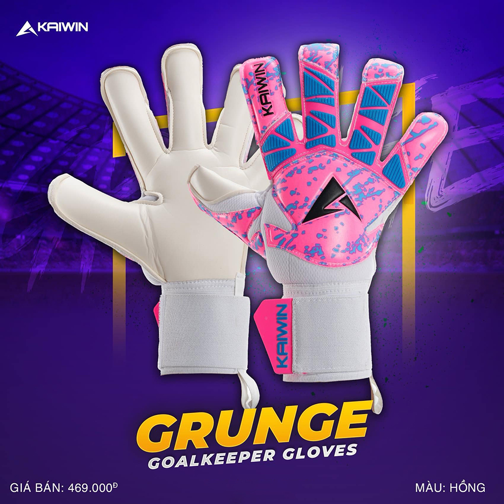 găng tay thủ môn Kaiwin Grunge hồng