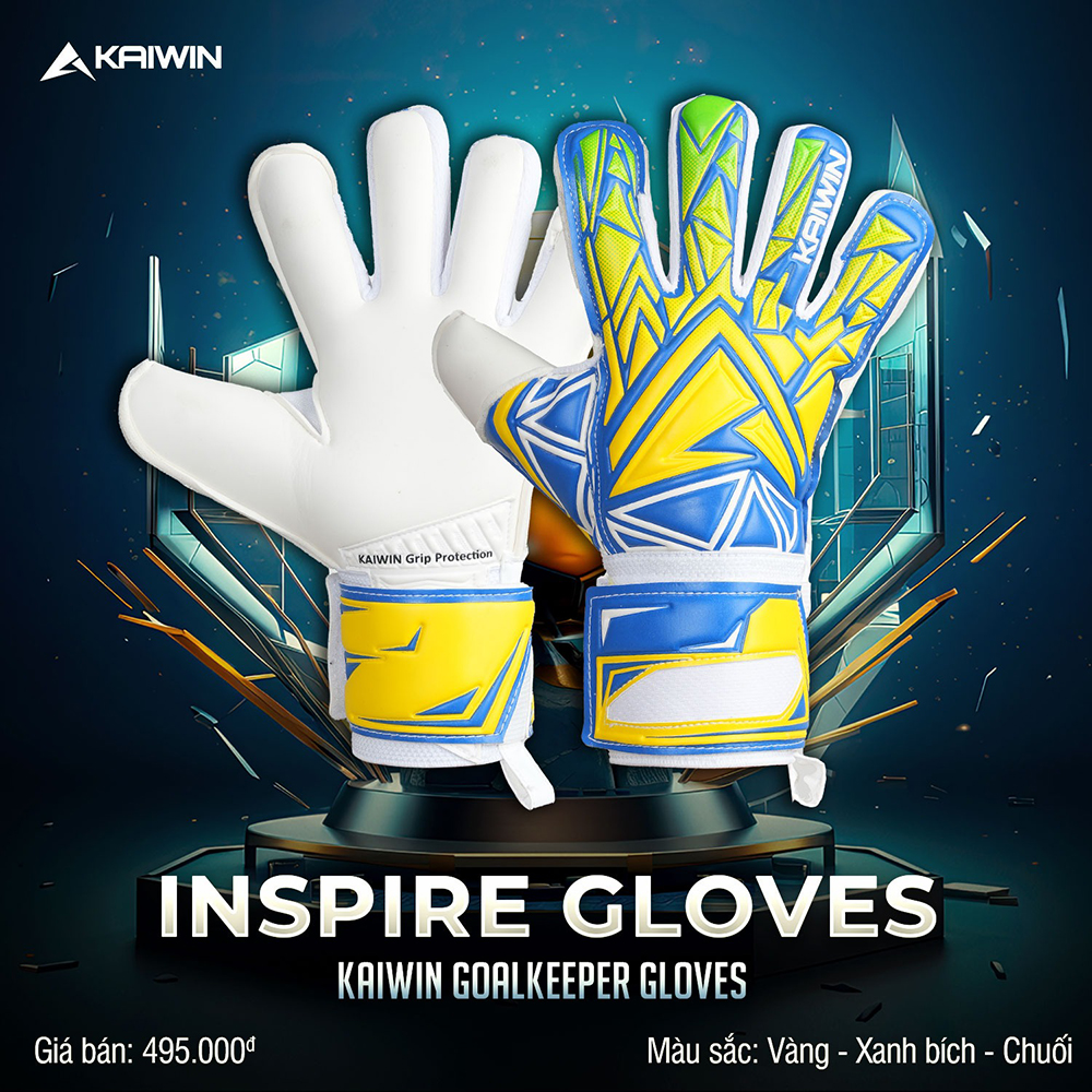 găng tay thủ môn Kaiwin Inspire vàng
