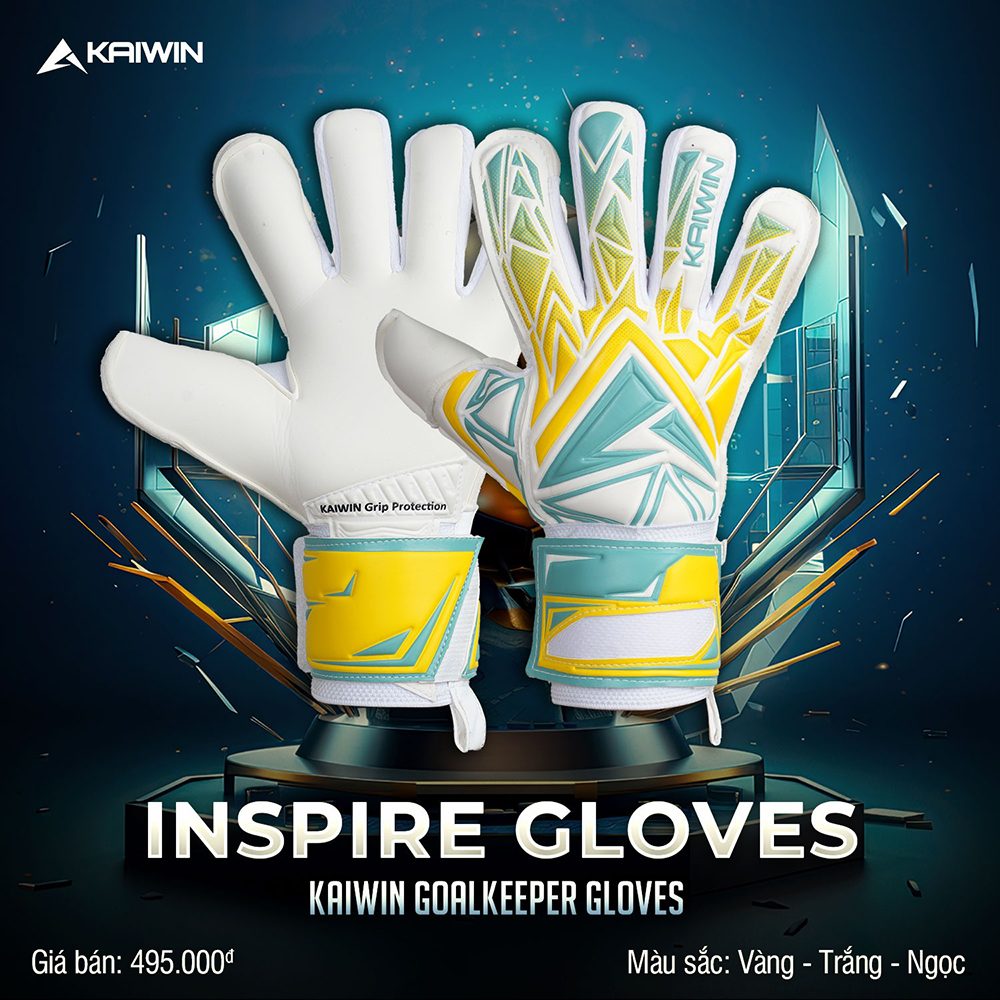 găng tay thủ môn Kaiwin Inspire xanh
