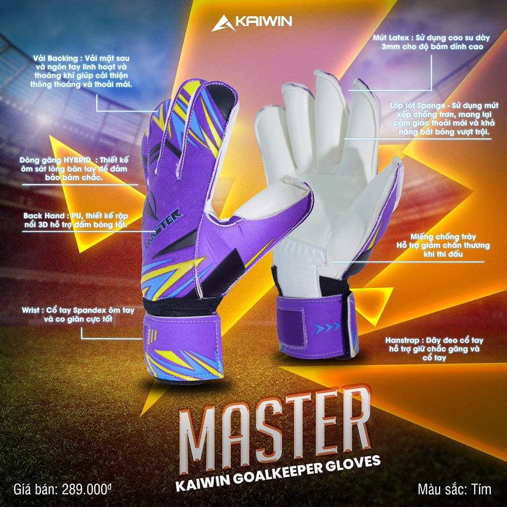 găng tay thủ môn Kaiwin Master 3