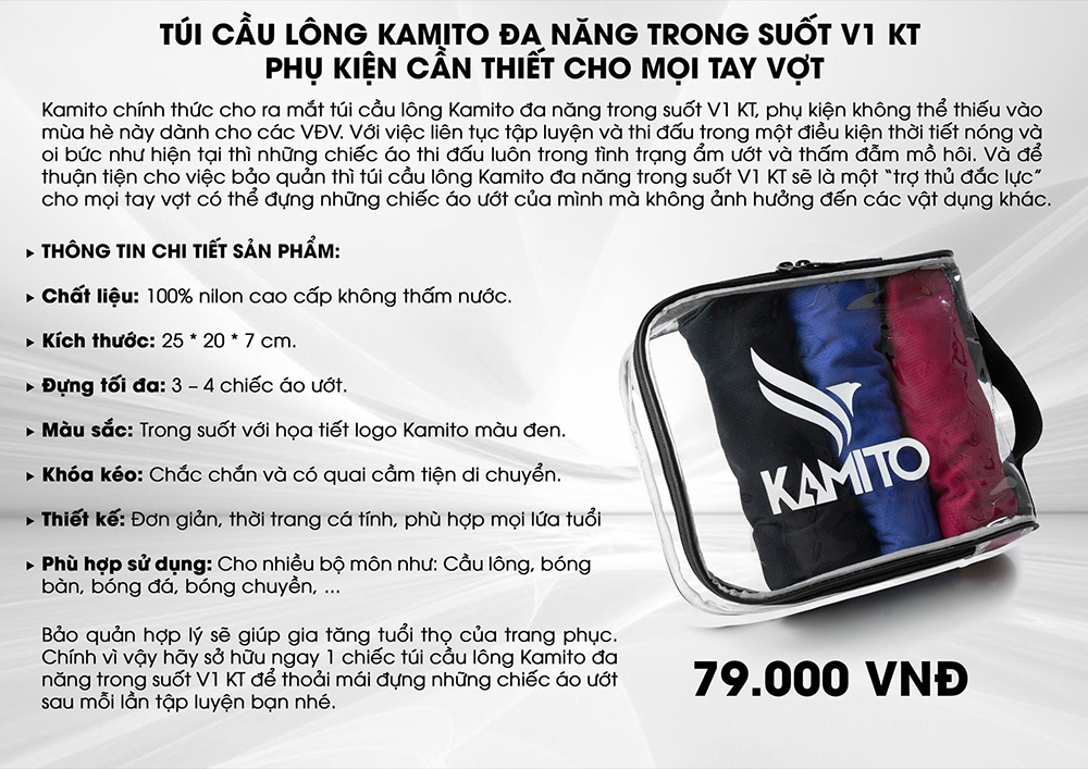 túi Kamito đa năng trong suốt 1