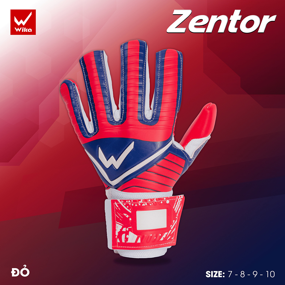 găng tay thủ môn Wika Zentor đỏ