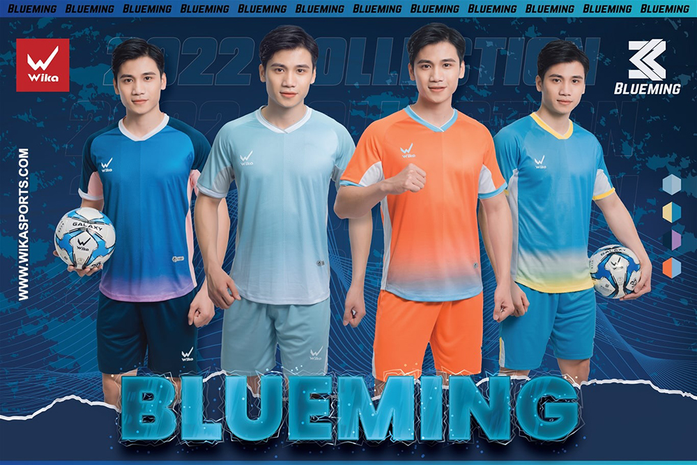 quần áo bóng đá Wika Blueming 5