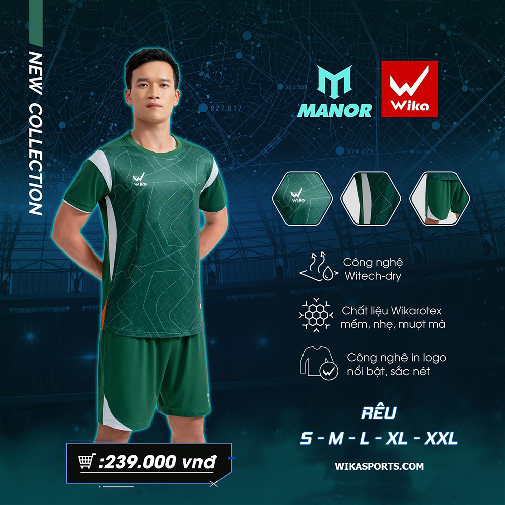 quần áo bóng đá Wika Manor 2