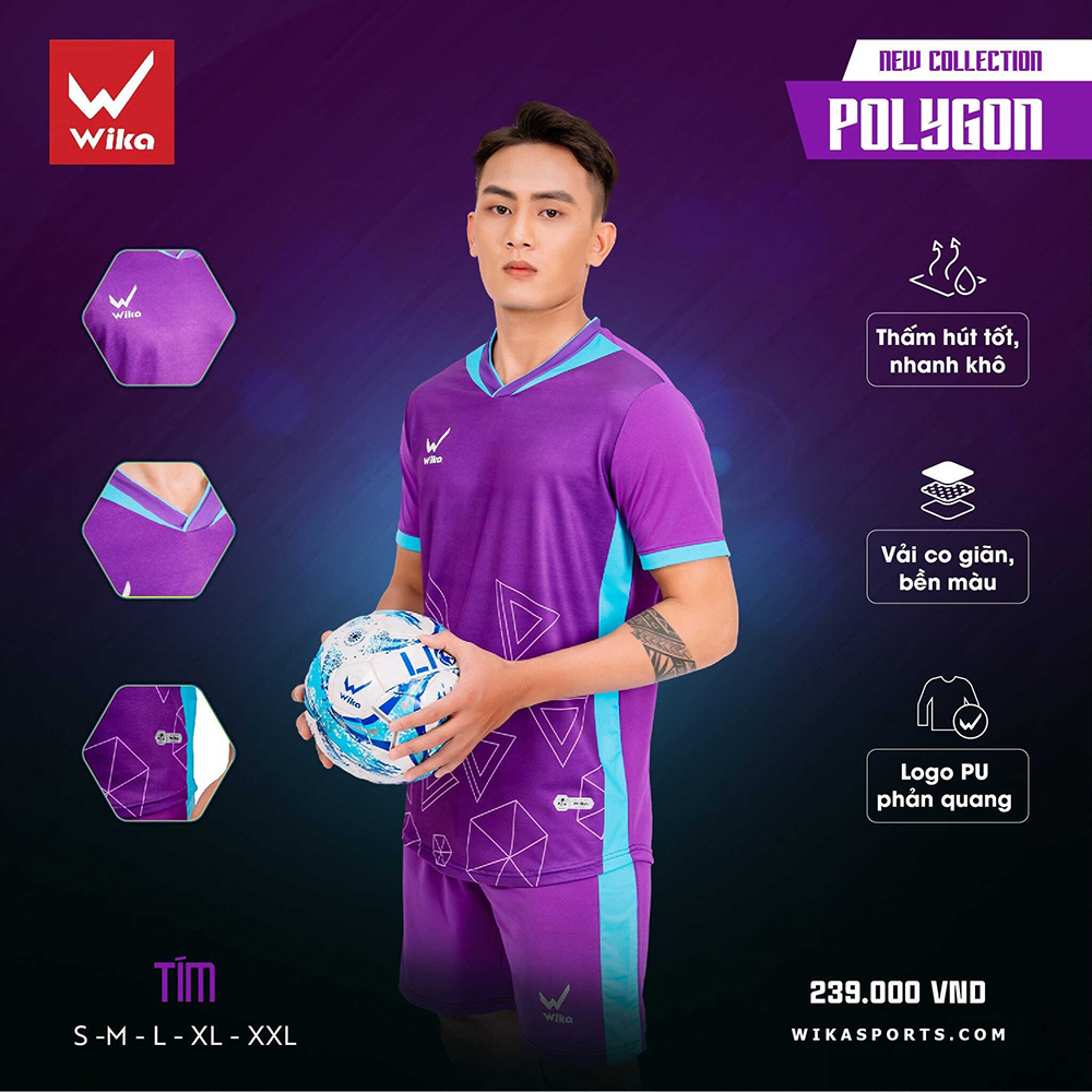 quần áo bóng đá Wika Polygon 6