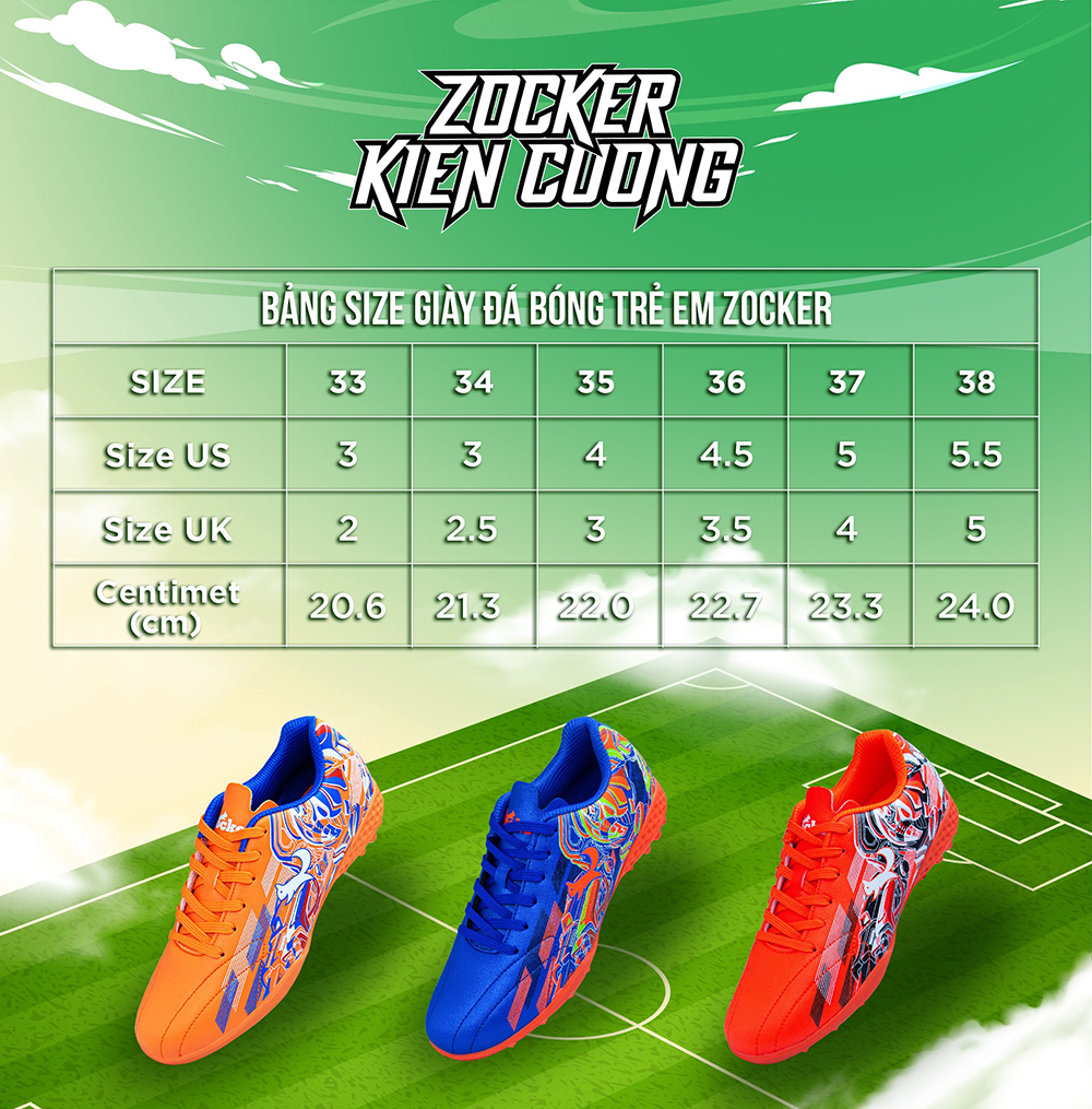 giày bóng đá trẻ em Zocker Kiên Cường 5