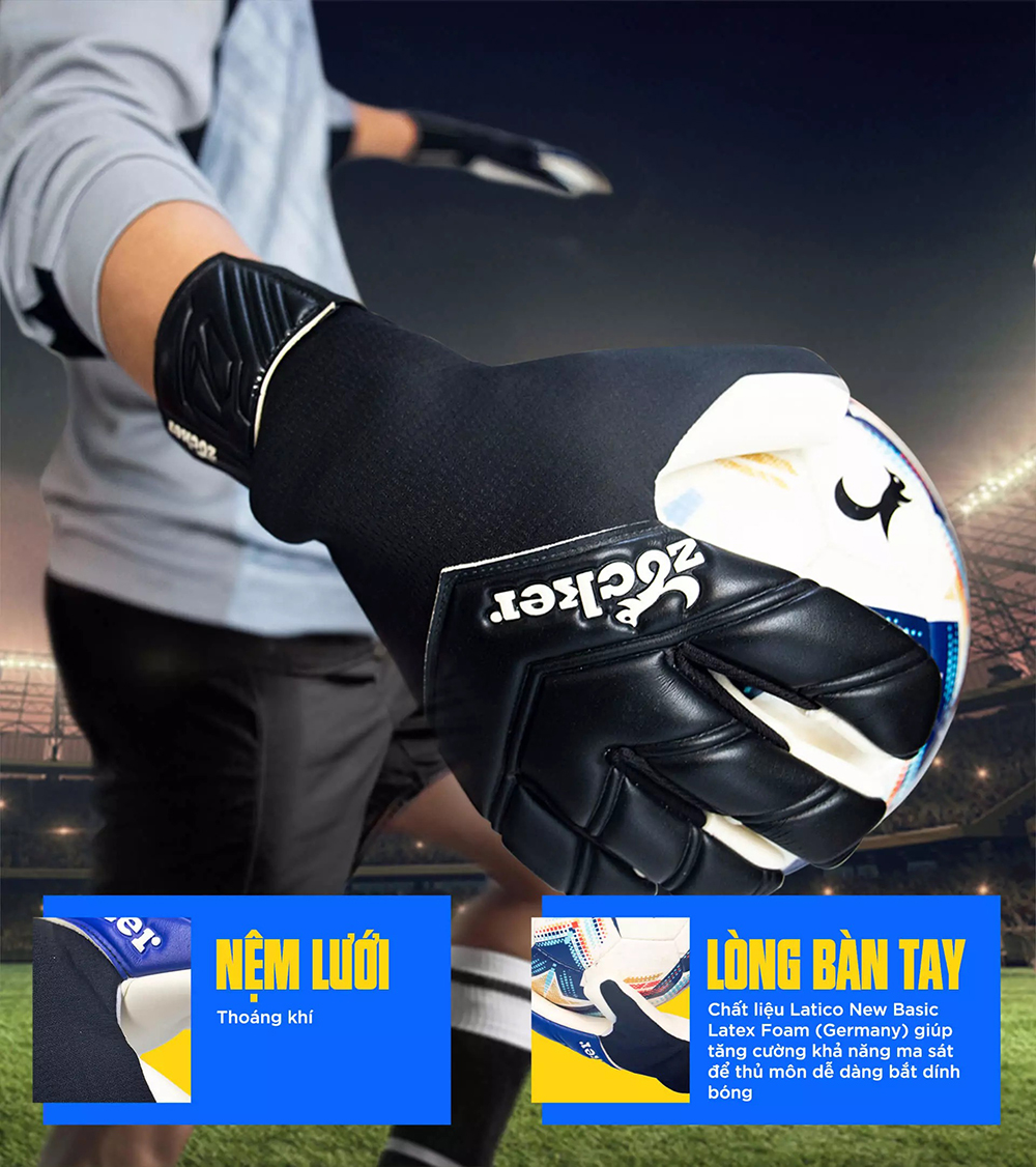 găng tay thủ môn Zocker Gloves Becker 3