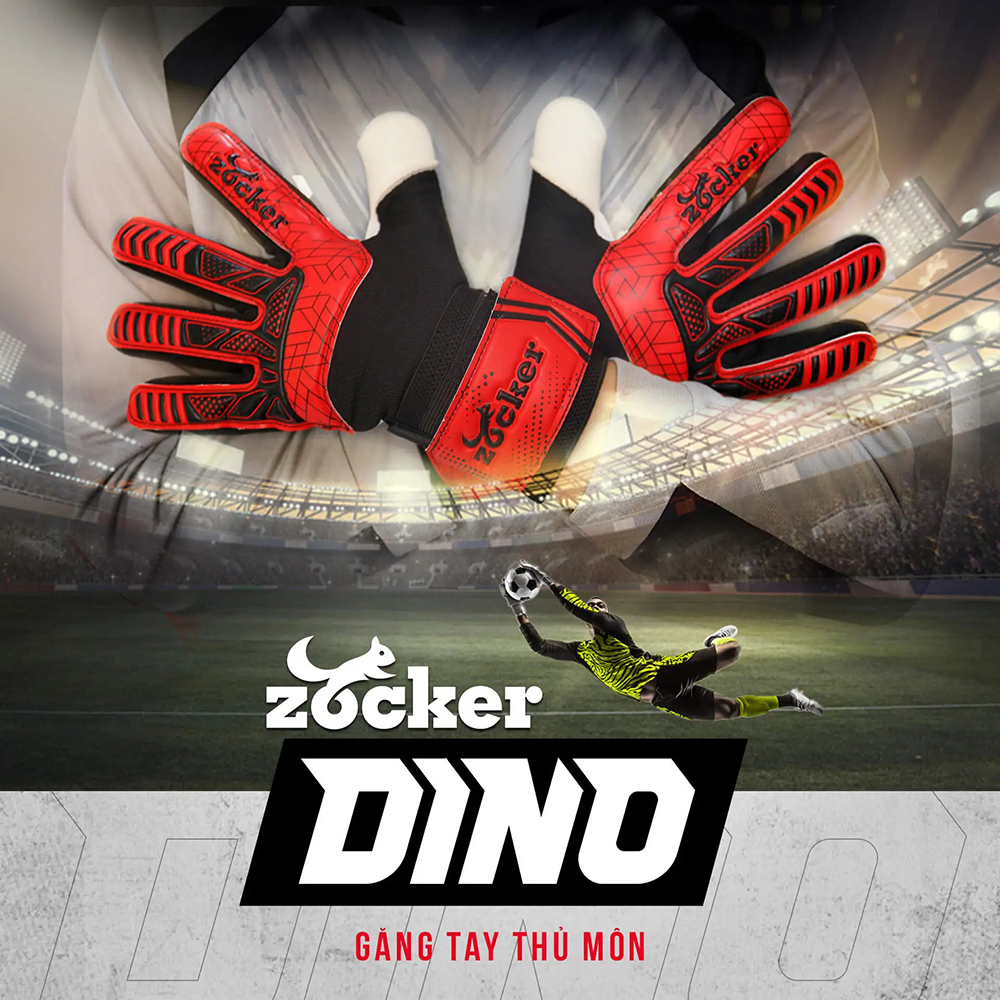 găng tay thủ môn Zocker Gloves Dino 1