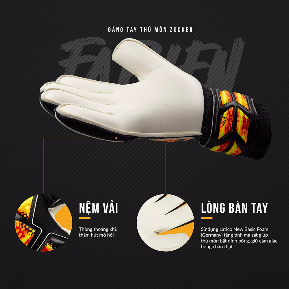 găng tay thủ môn Zocker Gloves Fabien 3