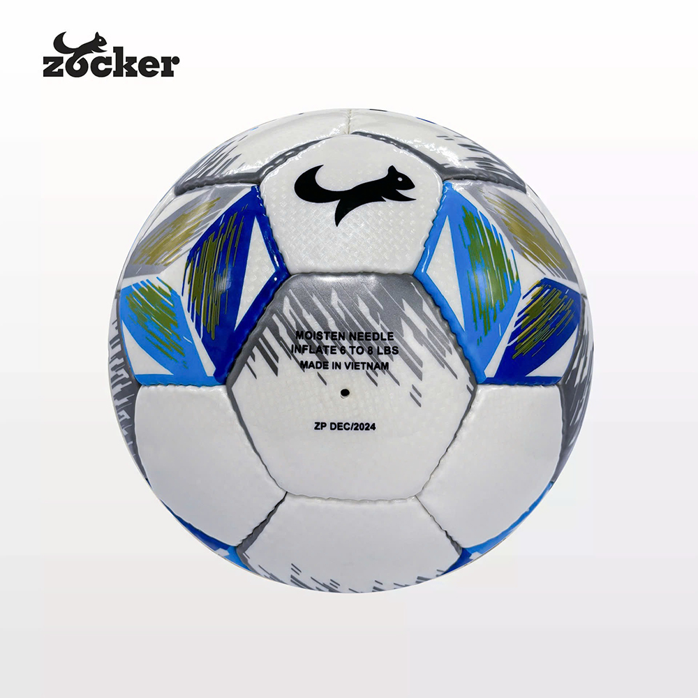 quả bóng đá tập luyện Size 4 Zocker Inspire da SVD Xám 3