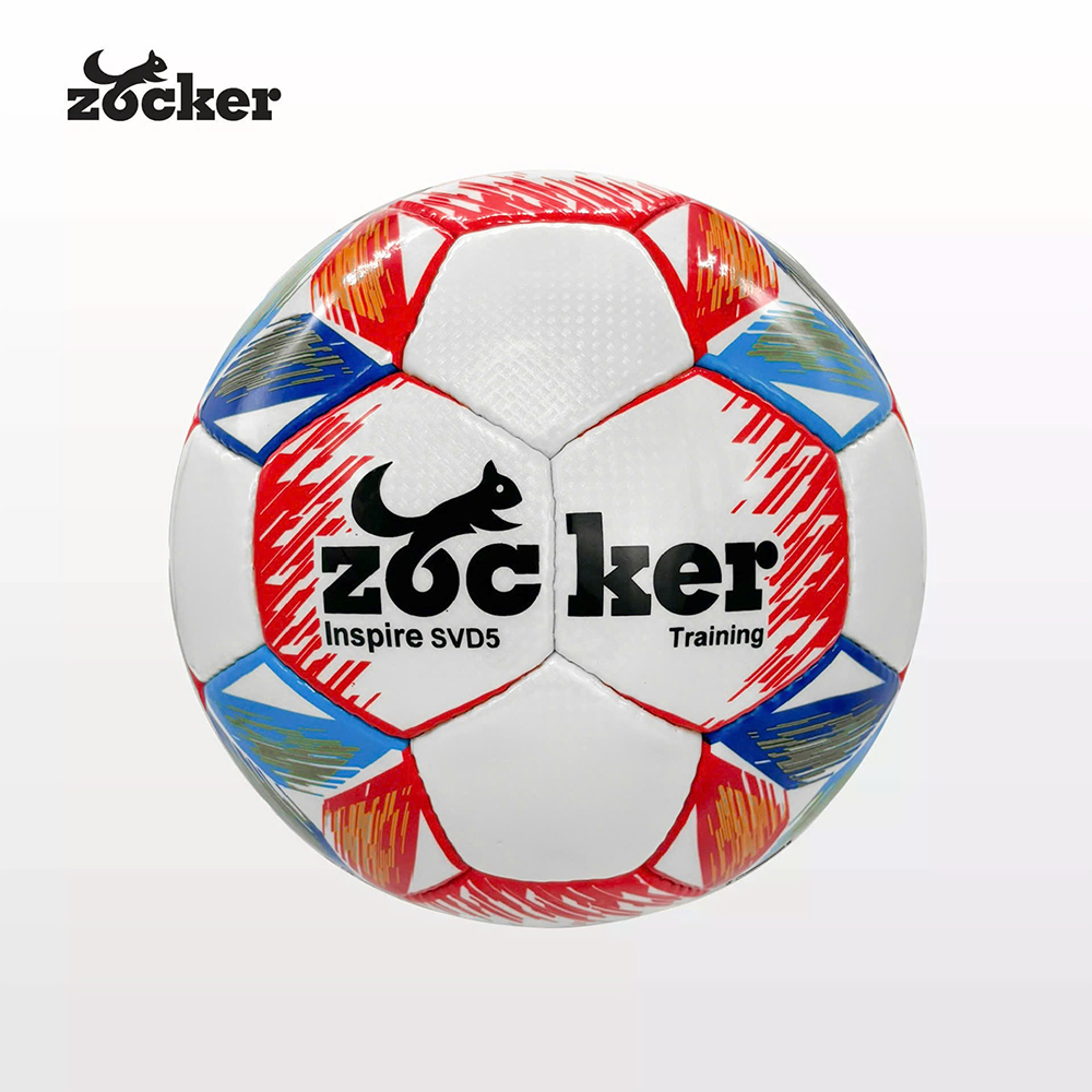 quả bóng đá tập luyện Size 5 Zocker Inspire da SVD Đỏ 1