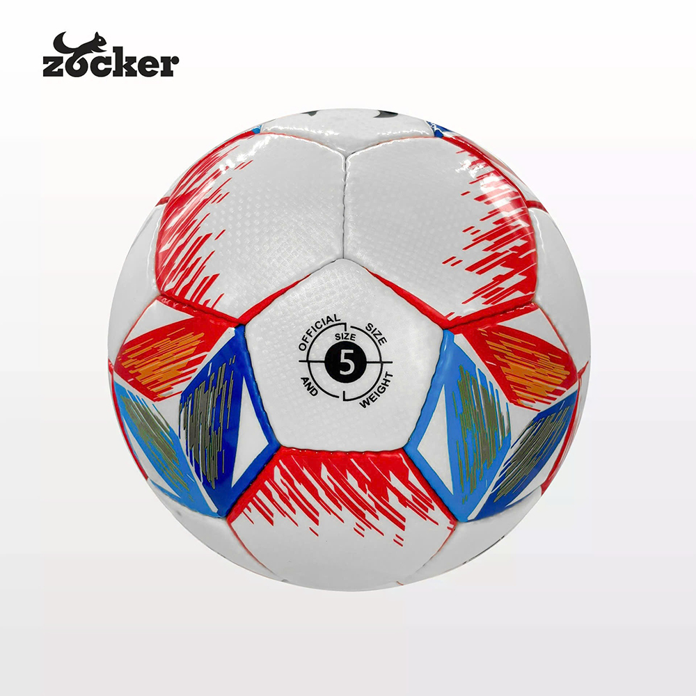 quả bóng đá tập luyện Size 5 Zocker Inspire da SVD Đỏ 2