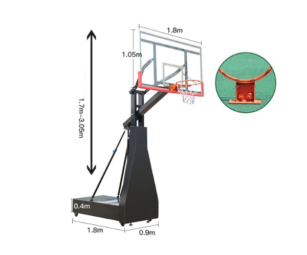 TỔNG QUAN VỀ TRỤ BÓNG RỔ DI ĐỘNG S033  