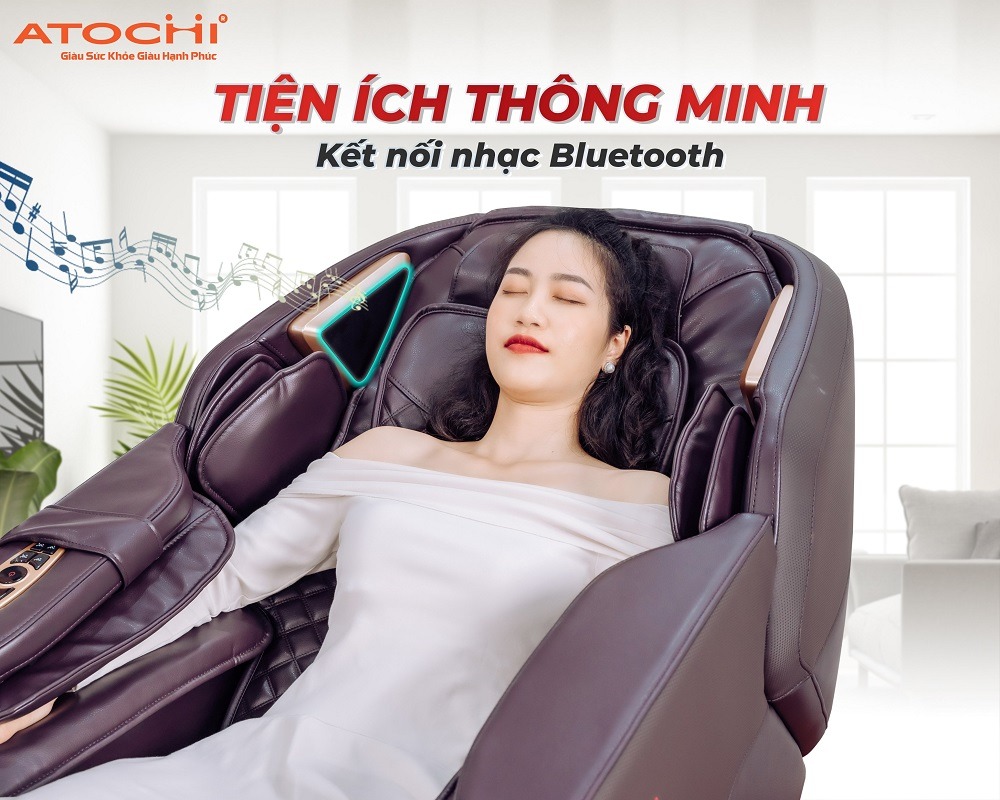 Ghế massage Atochi AT-228 kết nối âm nhạc