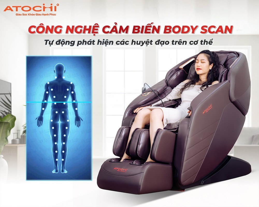 Ghế massage Atochi AT-228 Body scan thông minh