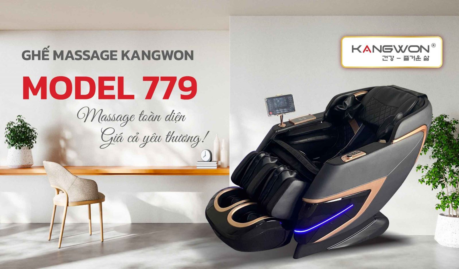 Ghế massage thương hiệu Hàn quốc Kangwon