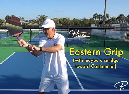 Kiểu cầm vợt pickleball Eastern