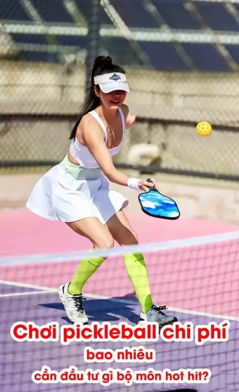 Chi phí pickleball hợp lý và trang bị dễ tìm