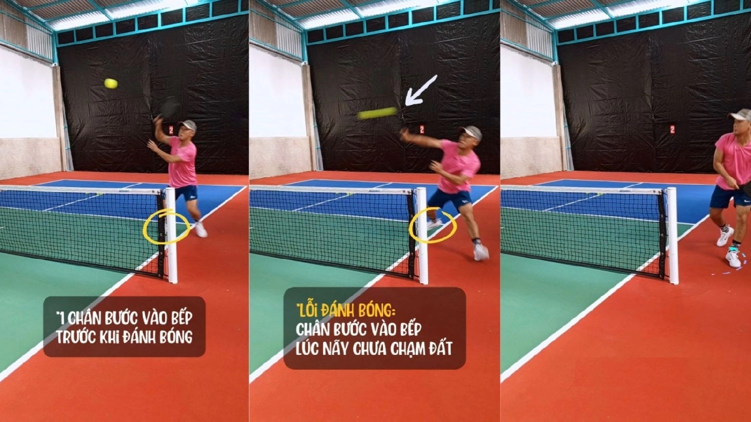 Các lỗi vi phạm quy tắc Non-Volley Zone (Kitchen)